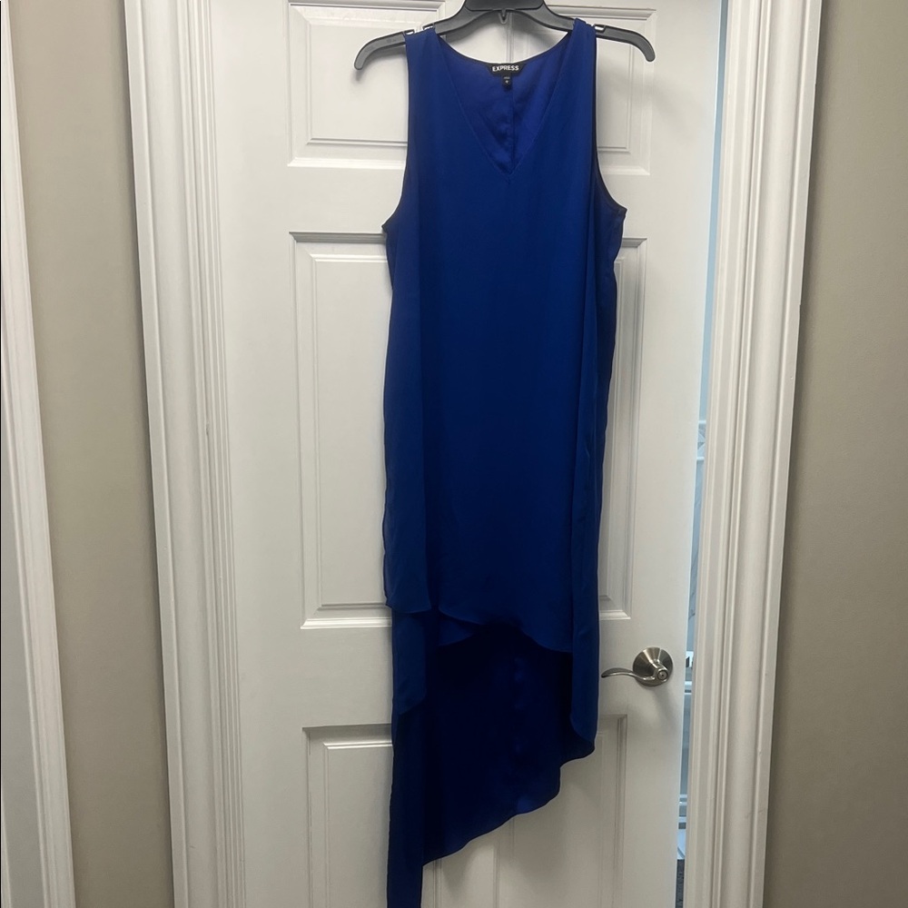 Express Royal Blue High Low Dress